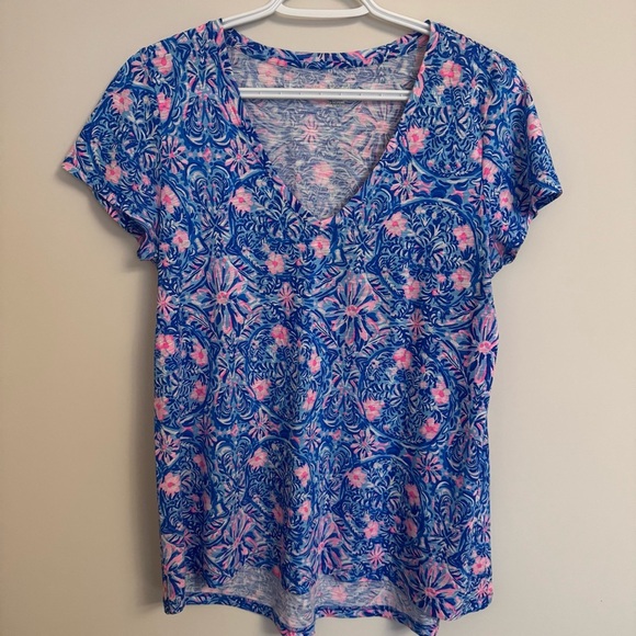 Lily Pulitzer Etta V-Neck T-Shirt - Women’s Small - Picture 2 of 8